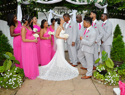 outdoor wedding at Gala in Marietta, GA